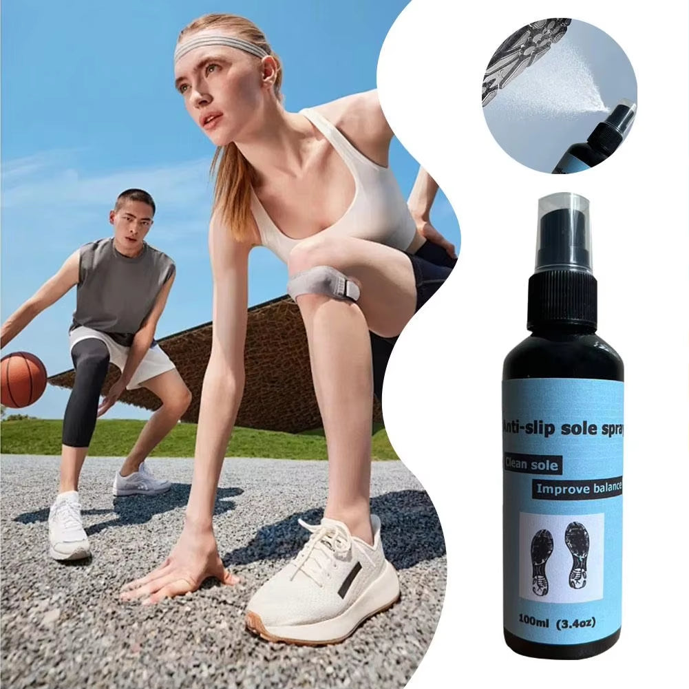 Basketball Shoe Grip Spray 100Ml Anti-Slip Sole Spray Spray for Basketball Shoes Shoe Sole Protector Improves Traction Clea P6L6