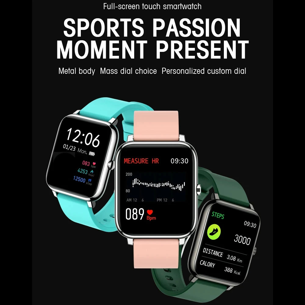 New Phone Reminder Smart Watch Men Women Sports Clock Fitness Tracker Heart Rate Sleep Monitor Waterproof Music Lady Smartwatch