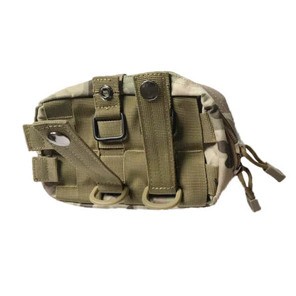 Molle Horizontal Admin Tactical Bag Compact 1000D Utility Edc Tool Gear Gadget Waist Bag Organizer Caming Molle Pouch