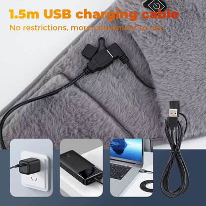 3 Levels Electric Heated Warming Belt USB Charging Adjustable Warm Palace Belt Lightweight Waist Warmer for Women`S Winter Gifts