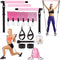 Fitness Yoga Pilates Bar Kit with Resistance Bands Portable Home Gym Pilates Resistance Bar Kit for Women Full Body Workouts