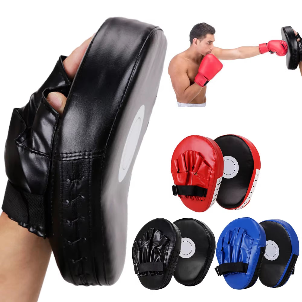 Curved Boxing Hand Target PU Leather Curved Punching Mitts Breathable Boxing Mitts Kickboxing Pads for Martial Arts Training