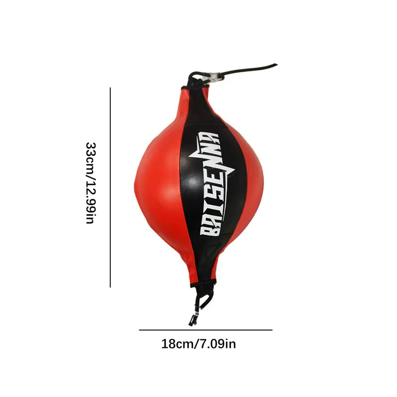 Boxing Punching Ball Quality Leather Training Hangings Swivel Speedball Exercise Fitness Balls Home Sports Gym Speed Bag Bounce