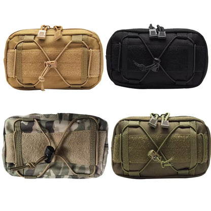 Molle Horizontal Admin Tactical Bag Compact 1000D Utility Edc Tool Gear Gadget Waist Bag Organizer Caming Molle Pouch