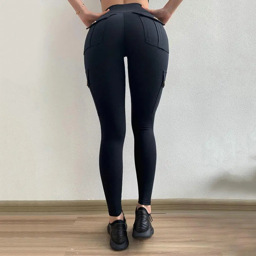 Velvet Lined Workout Pants Women Yoga Pants High Waist Yoga Pants with Pockets for Women Lifting Sport Leggings Tight for Gym